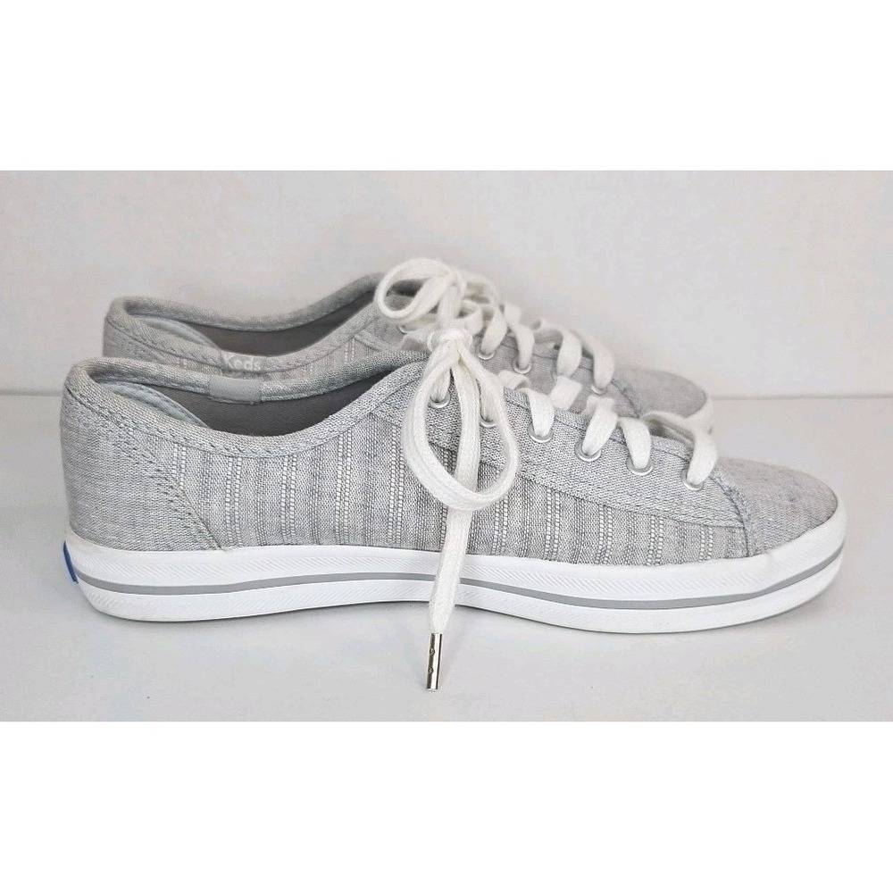 Keds Women's Low-Cut Dream Foam Casual Sneakers WF62943 Size 6 Gray Striped - Picture 10 of 12